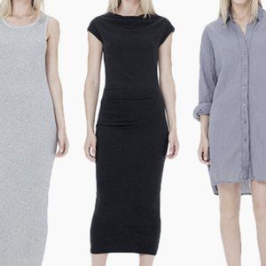 James Perse ruched/bodycon dress